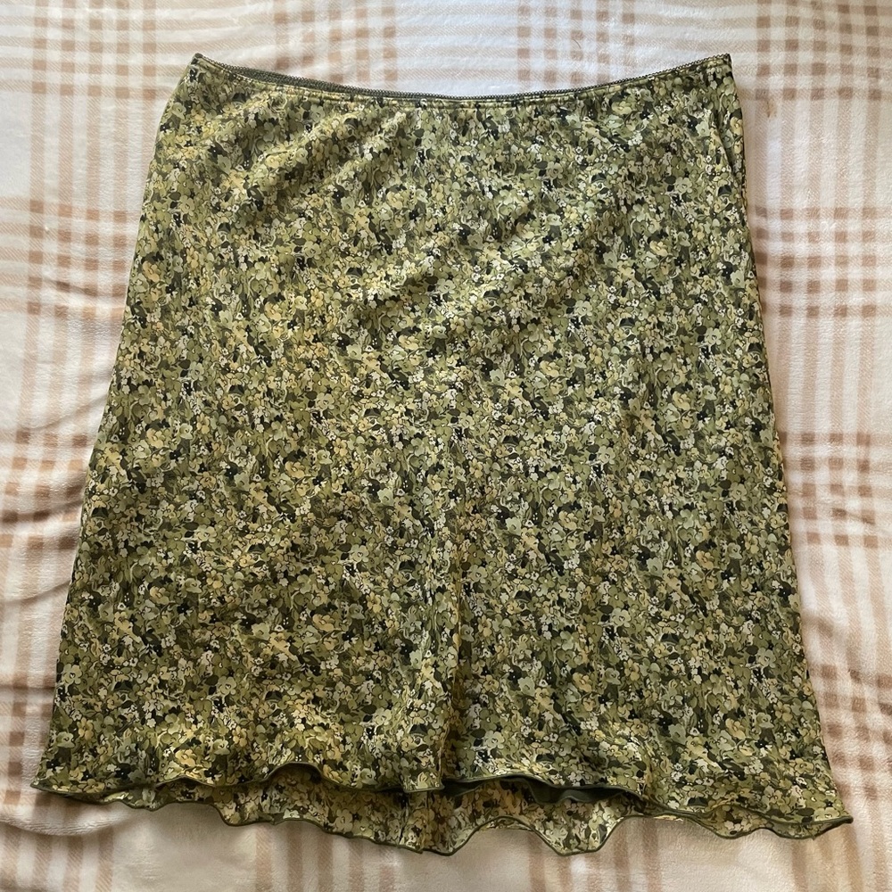 Y2K Floral Midi Skirt